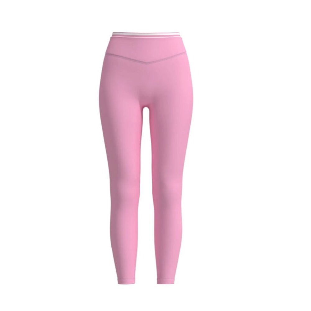 Liaison the Label Layered Sculpt Pant – Petal Pink & White Stripes (Size M)